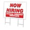 Signmission Now Hiring Physical Therapist Assistants Yard & Stake plastic, 2436-PHYSICAL THERAPIST ASSISTANTS C-2436-DS-PHYSICAL THERAPIST ASSISTANTS - alternate 1